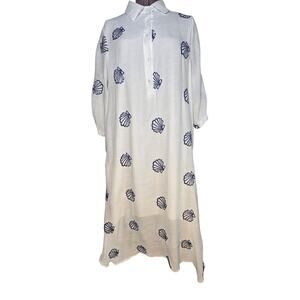 Kindred By Anthropologie Embroidered Shirt Dress  Size 2X